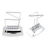 Zerodis Newton's Cradle Balance Balls with Plastic Base, Physics Science Pendulum Educational Toy for Kids and Adults, Home Office Desk Ornament view 2