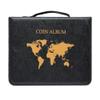 Collection Album and Paper Money Storage Case with 200 Pockets and 30 Currency Sleeves, PU Leather Binder for Stamps and Souvenirs, 13 x 10.44 x 2.36 Inches, Transparent PVC view 3