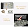 Collection Album and Paper Money Storage Case with 200 Pockets and 30 Currency Sleeves, PU Leather Binder for Stamps and Souvenirs, 13 x 10.44 x 2.36 Inches, Transparent PVC view 4