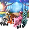 4pcs 3D Printed Tiger, Animal Creature Tigers, 6.5 Inches Articulated Fidget Animal for Home Office Executive Desk Decoration AT001 -4X view 3