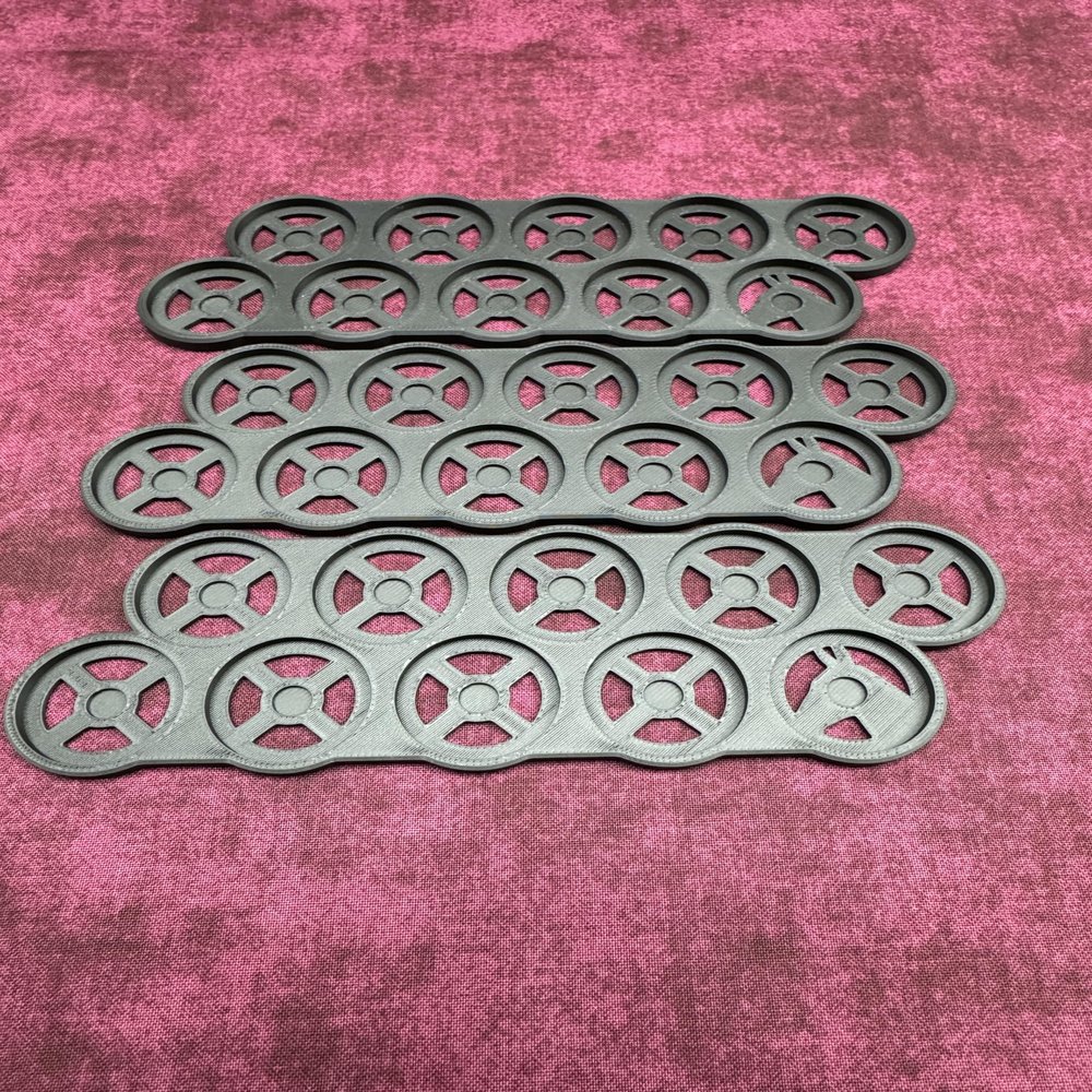 25mm, 28mm, 32mm and 40mm Round Movement Trays (32mm 10man Offset, 5.0, Count)