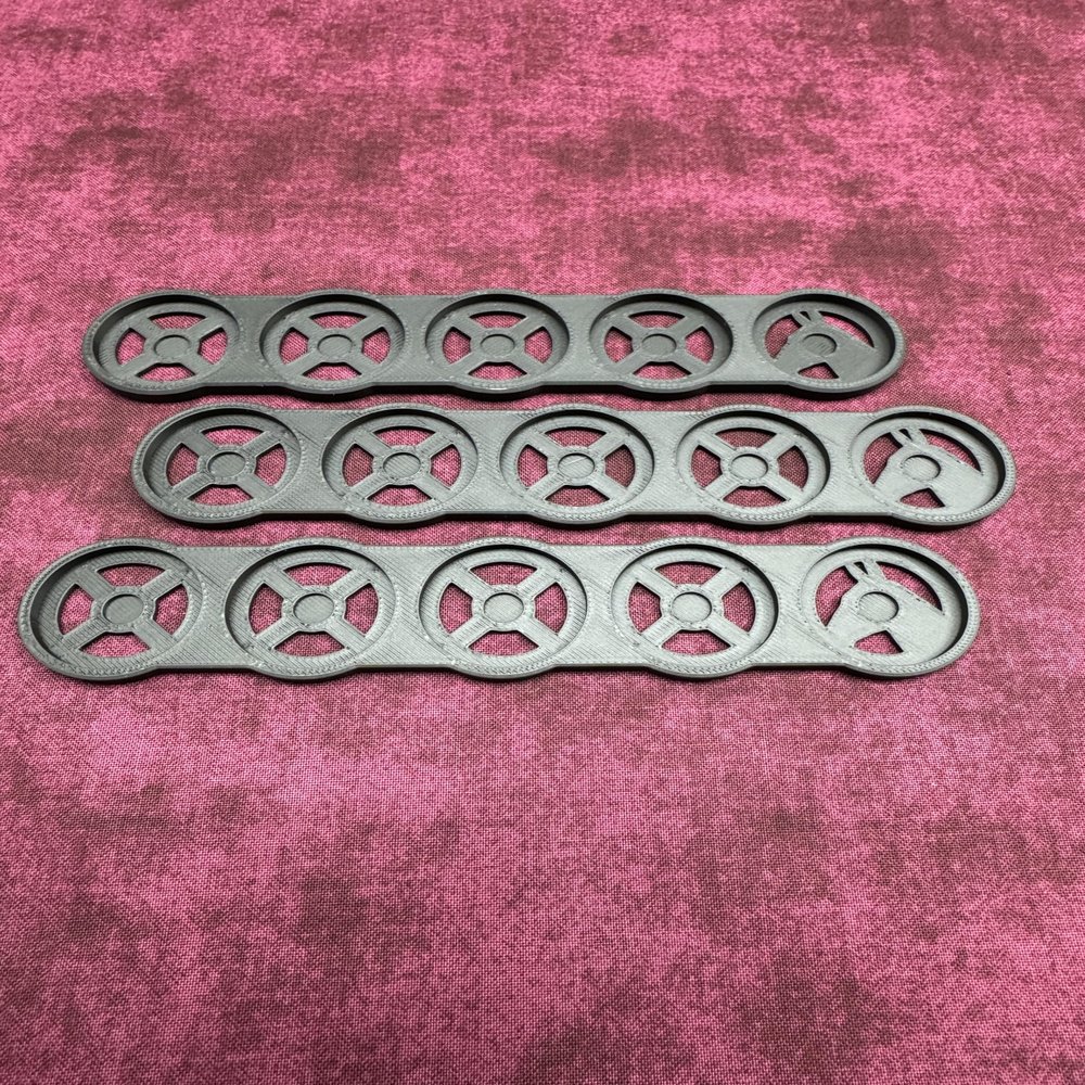 25mm, 28mm, 32mm and 40mm Round Movement Trays (32mm 5man Line, 5.0, Count)