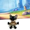 Articulated 3D Printed Siamese Cat, Brown Cat with Blue Eyes, Articulated Fidget Toy, Desk Dcor, Display, 3D Printed in USA - ASC001-Brown-S view 2