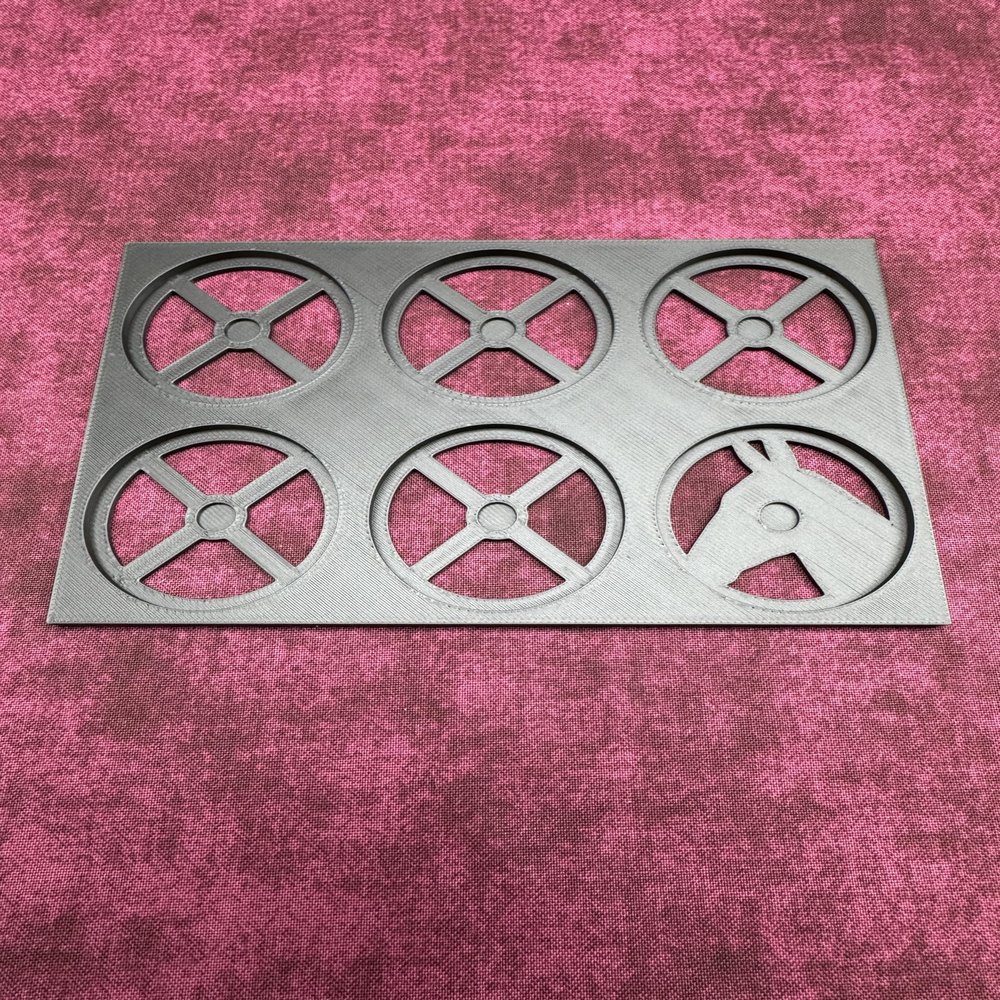 25mm, 28mm, 32mm and 40mm Round Movement Trays (40mm 6man Rectangle, 3.0, Count)