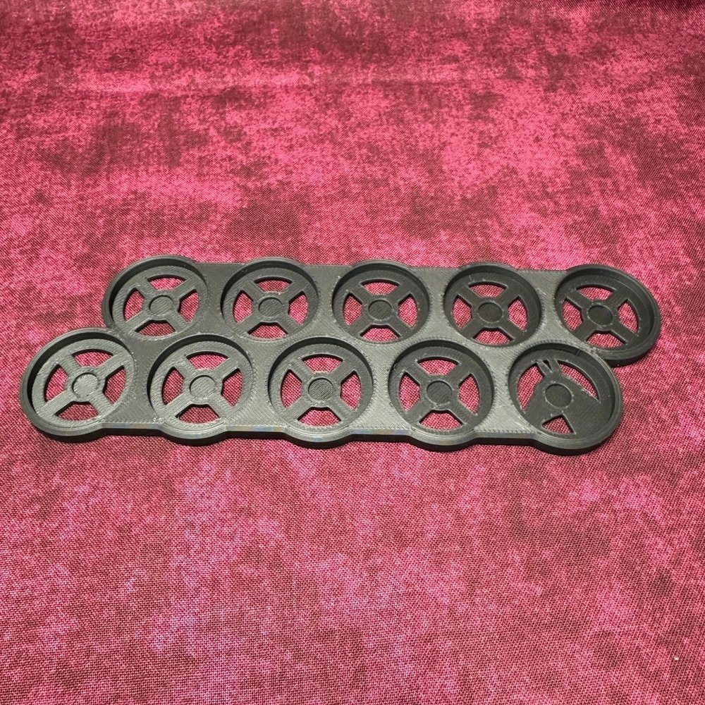 25mm, 28mm, 32mm and 40mm Round Movement Trays (28mm 10man Offset, 3.0, Count)