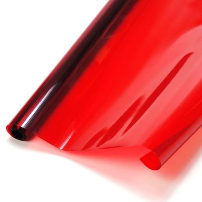AEORCACC Balsawood Airplane Model Covering Film, Multiple Colors Available, 2m per Roll, Heat Shrink Adhesive Film for RC Aircraft and Craft Projects (Transparent Red)