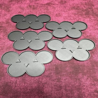 25mm, 28mm, 32mm and 40mm Round Movement Trays (25mm 5man Cluster Flat, 5.0, Count)