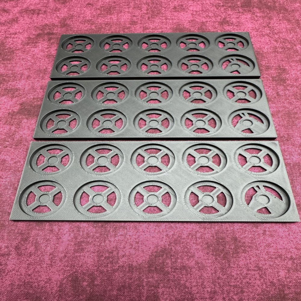 25mm, 28mm, 32mm and 40mm Round Movement Trays (28mm 10man Rectangle, 3.0, Count)