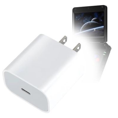 BoxWave Charger Compatible with Voacle RG34XXSP (3.4 in) - PD GAN miniCube (30W), 30W Tiny PD GAN Type-C Wall Charger - Winter White