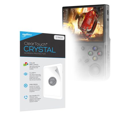 BoxWave Screen Protector Compatible with Voacle G350 Retro Handheld Game Console (3.5 in) - ClearTouch Crystal (2-Pack), HD Film Skin - Shields from Scratches