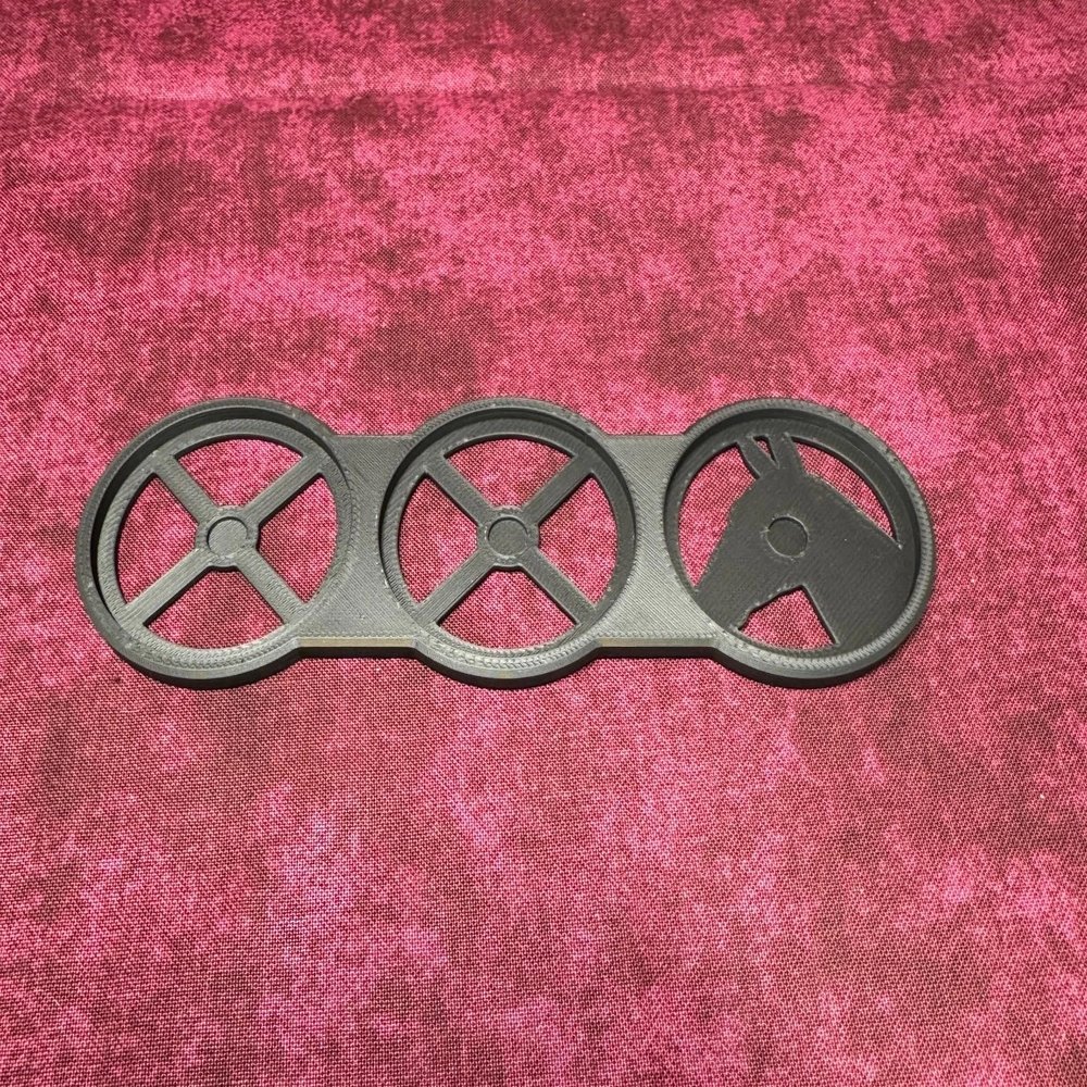 25mm, 28mm, 32mm and 40mm Round Movement Trays (40mm 3man Line, 5.0, Count)