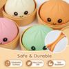 2026 Dumpling Squishy Stress Relief Squeeze Toy, Soft Slow Rising Mystery Dumpling Stress Ball, Sensory Fidget Squeeze for Anxiety Relief, Cute Desk Decor, Office , Home Relaxation (Brown) view 4