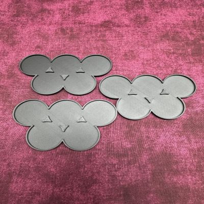 25mm, 28mm, 32mm and 40mm Round Movement Trays (40mm 5man Cluster Flat, 3.0, Count)