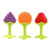 3Pcs Baby Teething Toys, Soft Silicone Fruit Shape Grape Strawberry Orange Teethers Teething Pain Relief Toy Gums Chew for Toddlers & Infants view 1