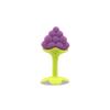 3Pcs Baby Teething Toys, Soft Silicone Fruit Shape Grape Strawberry Orange Teethers Teething Pain Relief Toy Gums Chew for Toddlers & Infants view 2