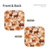 Autumn Deer Leaf Leather Storage Tray Double-Sided Printing Folding Travel Organizer view 2