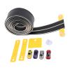 Asixxsix Flexible Race Track for Kids, Customizable Racecourse Assembly Robust Construction Gravity Powered, Anti Gravity Race with Suction Cups for Boys Girls Ages 3 to 10 (Black) view 3
