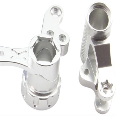 1/5 RC Car for lo-si 5ive t V1.0 CNC Aluminum Steering System Upgrade Part(Silver)