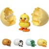Boom Eggs Wind-Up Surprise Eggs, Twist to Hatch Walking Dino Animal Toy, Reusable Clockwork Dinosaur Toys for Easter Birthday Gifts(Duck) view 1
