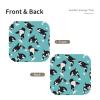 Adorable Killer Whale Leather Storage Tray Double-Sided Printing Folding Travel Organizer view 2