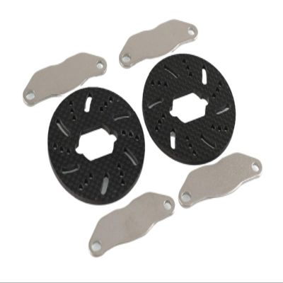 1/5 RC Car for LO-SI 5IVE-T Stainless Steel Brake Pad with Carbon Fiber Brake Disc Set Uprade Part