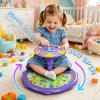 Sit Twist Spinning Toy,Light and Music,17.7 Inch,Toddler 18+ Months 2 3 4 Ages Gift,Balance and Sensory Play,Ocean Purple view 2
