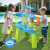 Hugut Upgraded 3-Tier Sand Water Table Outdoor Sensory Play Table for Kids, Ideal Gift for Backyard Summer Fun view 2