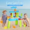 Hugut Upgraded 3-Tier Sand Water Table Outdoor Sensory Play Table for Kids, Ideal Gift for Backyard Summer Fun view 3