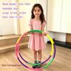 4-Pack Kids Exercise Hoops for Ages 3-5 | Detachable 8-Section Adjustable Fitness Play Circles | Lightweight for Indoor & Outdoor Active Games view 2