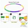 4-Pack Kids Exercise Hoops for Ages 3-5 | Detachable 8-Section Adjustable Fitness Play Circles | Lightweight for Indoor & Outdoor Active Games view 3