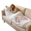Adult Soft Sleeping Bag Plush Cat Envelope Sleeping Bag for Camping, Sleepovers & Home Lounging, Washable Warm Blanket 68.9x31.5 view 2