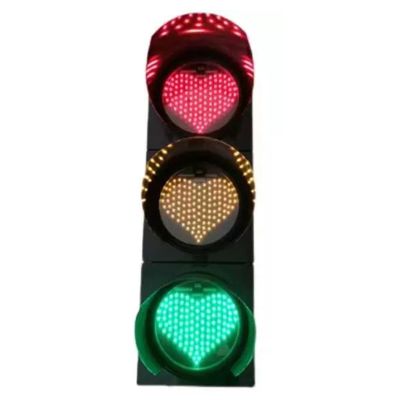 Auoriflex Red Yellow Green LED Heart-Shape Traffic Light, Traffic Light Wall Lamp Decoration, Stylish and Beautiful, for Cafe Bar Club Shop Party Favor