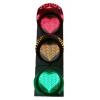 Auoriflex Red Yellow Green LED Heart-Shape Traffic Light, Traffic Light Wall Lamp Decoration, Stylish and Beautiful, for Cafe Bar Club Shop Party Favor view 1