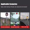 Auoriflex Solar Red Slow Moving 300mm/12in Red Slow Moving Traffic Signal, Solar Traffic Light, LED Traffic Indicator for Tunnel Entrance/Pedestrian Road/School Entrance view 2