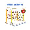 KYTGFH Expandable Mobile Guardrail, Folding Safety Gate with Rollers, Retractable Driveway Gate, School Parking Lot, Highway Shopping Mall Traffic Fence,H120CM+L350cm/11.4ft view 2