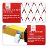 KYTGFH Expandable Mobile Guardrail, Folding Safety Gate with Rollers, Retractable Driveway Gate, School Parking Lot, Highway Shopping Mall Traffic Fence,H120CM+L350cm/11.4ft view 4