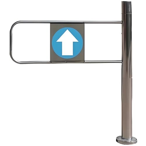 KYTGFH Universal Swing Safety Gate - Automatic Closing Metal Gate for Supermarkets, Warehouses, Libraries & Malls - Secure, Durable Entrance Barrier for Safety & Access Control,50x100cm,Rightdoor
