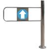 KYTGFH Universal Swing Safety Gate - Automatic Closing Metal Gate for Supermarkets, Warehouses, Libraries & Malls - Secure, Durable Entrance Barrier for Safety & Access Control,50x100cm,Rightdoor view 1