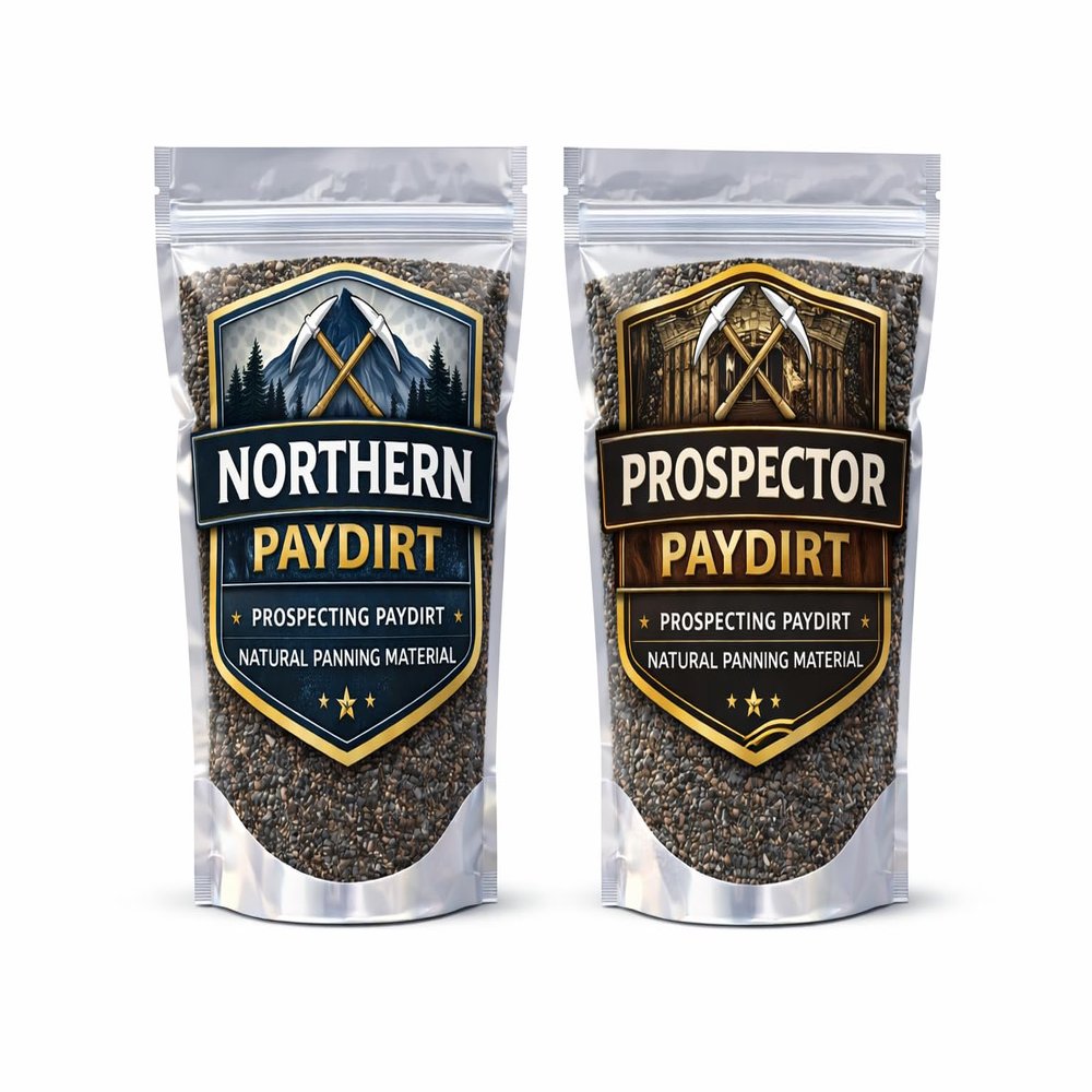 Zurjy Northern & Prospector Gold Paydirt Premium Gold Prospecting Pay Dirt for Panning, Natural Gold Bearing Gravel Mining Supply