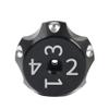 Liru Suspension Nut Cover Rear Shock Suspension Setting Adjuster Decoration Cap 1 Pc For Can Am Ryker 600 900 Rally Edition Sport Ace 2019+ Models Accessories Aluminum Black view 2