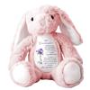 Whenever You Feel Overwhelmed - Personalized Stuffed Bunny, To My Granddaughter Custom Birth Month Flower Stuffed Animal, Easter Gifts for Granddaughter, Bunny Hug Birthday Gift from Grandma Mom view 1