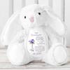 Whenever You Feel Overwhelmed - Personalized Stuffed Bunny, To My Granddaughter Custom Birth Month Flower Stuffed Animal, Easter Gifts for Granddaughter, Bunny Hug Birthday Gift from Grandma Mom view 3