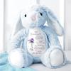 Whenever You Feel Overwhelmed - Personalized Stuffed Bunny, To My Granddaughter Custom Birth Month Flower Stuffed Animal, Easter Gifts for Granddaughter, Bunny Hug Birthday Gift from Grandma Mom view 4