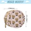 Cute Teddy Bow Pink Pattern Pacifier Case for Travel Clip-On Pacifier Holder Baby Storage Pouch for Diaper Bag Stroller Baby Essentials view 3