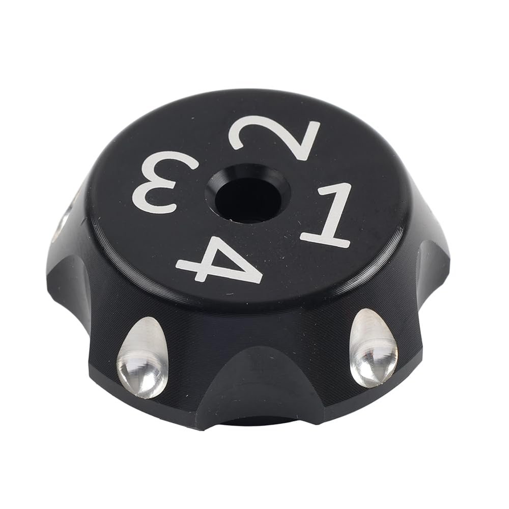 GZYF 1 Pc Decoration Cap Rear Shock Suspension Setting Adjuster Suspension Nut Cover Aluminum Black For Can Am Ryker 600 900 Rally Edition Sport Ace 19+ Models Accessories
