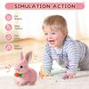 AULCTR Easter Basket Stuffer Realistic Bunny Toy, 2026 New Bunny Toys Educational Interactive Toys Bunnies Can Walk and Talk, Handmade Hopping Realistic Bunny Toy (Gray) view 2
