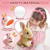 AULCTR Easter Basket Stuffer Realistic Bunny Toy, 2026 New Bunny Toys Educational Interactive Toys Bunnies Can Walk and Talk, Handmade Hopping Realistic Bunny Toy (Gray) view 4