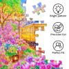 TangMosaic Puzzles for Adults 1000 Pieces, Jigsaw Puzzle for Adults, Fun Challenging Puzzle, City Tram Puzzles Game, Interlock Perfectly No Dust, Gifts for Easter Mothers Day view 4