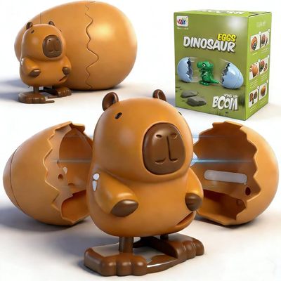 2026 New Surprise Boom Eggs, Animal Hatching Surprise Egg Toy, Easters Latest Gift, Boom Easter Eggs That Pop Open to Walking Dinosaurs, Penguin, Duck, Capybara (Capybara)