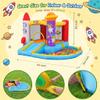 Whubefy Inflatable Bounce House for Kids 3-6, Bouncy House with Ball Pit Pool, Jumping Castle with Blower for Kids,Space Theme Play House 112x98.4 in for Party,Backyard view 3